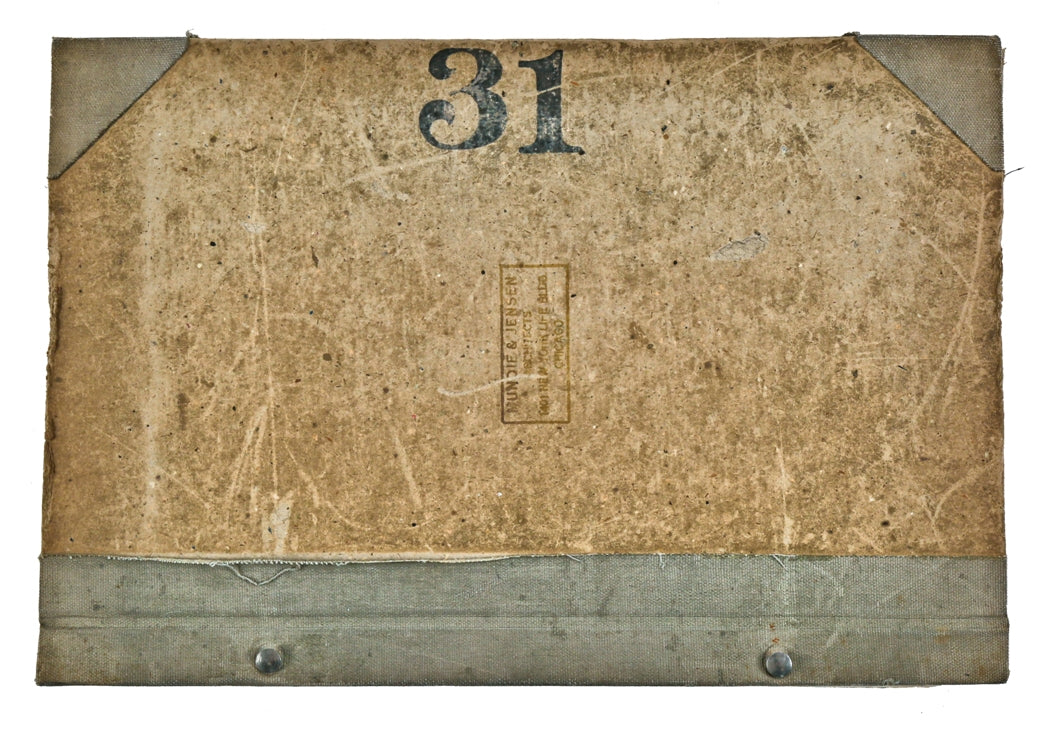 four matching early 20th century gold-plated cast bronze tiffany desk blotter corners from the office of chicago architect william bryce mundie