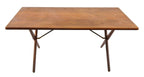 exceptionally intact and all original mid-century modern danish oak wood interior residential dining table designed by hans wegner