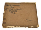 original signed 1917 mounted and notated gelatin silver prints of downtown omaha commercial buildings by notable news photographer louis r. bostwick