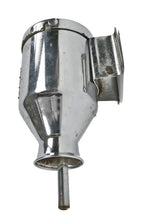 original american depression era machine age polished chrome plated steel wall mount "pax soap saver" lavatory soap dispenser with view portal