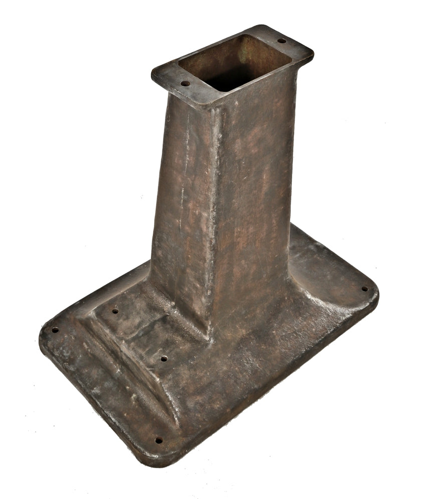 oversized heavy duty early 20th century antique american industrial refinished cast iron stationary grinder and/or buffer machine pedestal base