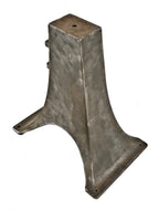 refinished early 20th century antique american industrial heavy cast iron low-lying cream separator base with flared legs
