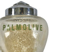 fully functional single-pump action c. 1930's american industrial wall-mount commercial building lavatory "palmolive" brand soap dispenser