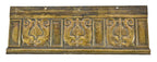 historically important late 19th century original salvaged chicago cast bronze historic fisher building interior lobby elevator cab or car figural frieze panel with nicely aged surface patina