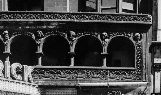 historically important original salvaged chicago schiller building or garrick theater ornamental buff-colored slip glazed terra cotta column capital fragment