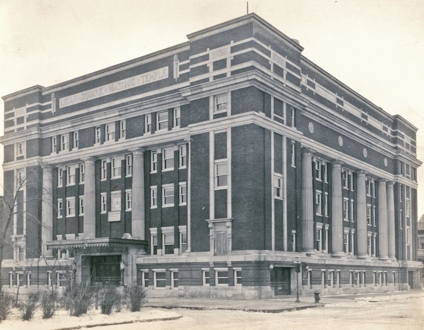 original clarence hatzfeld-designed richly colored mohair carpet sample original to the logan square masonic temple building