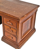 original oversized salvaged chicago solid mahogany wood logan square masonic temple altar with pull-out drawers and fluted columns