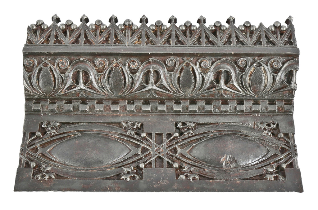 historically important original ornamental cast iron louis h. sullivan-designed 19th century gage building exterior facade stringcourse section