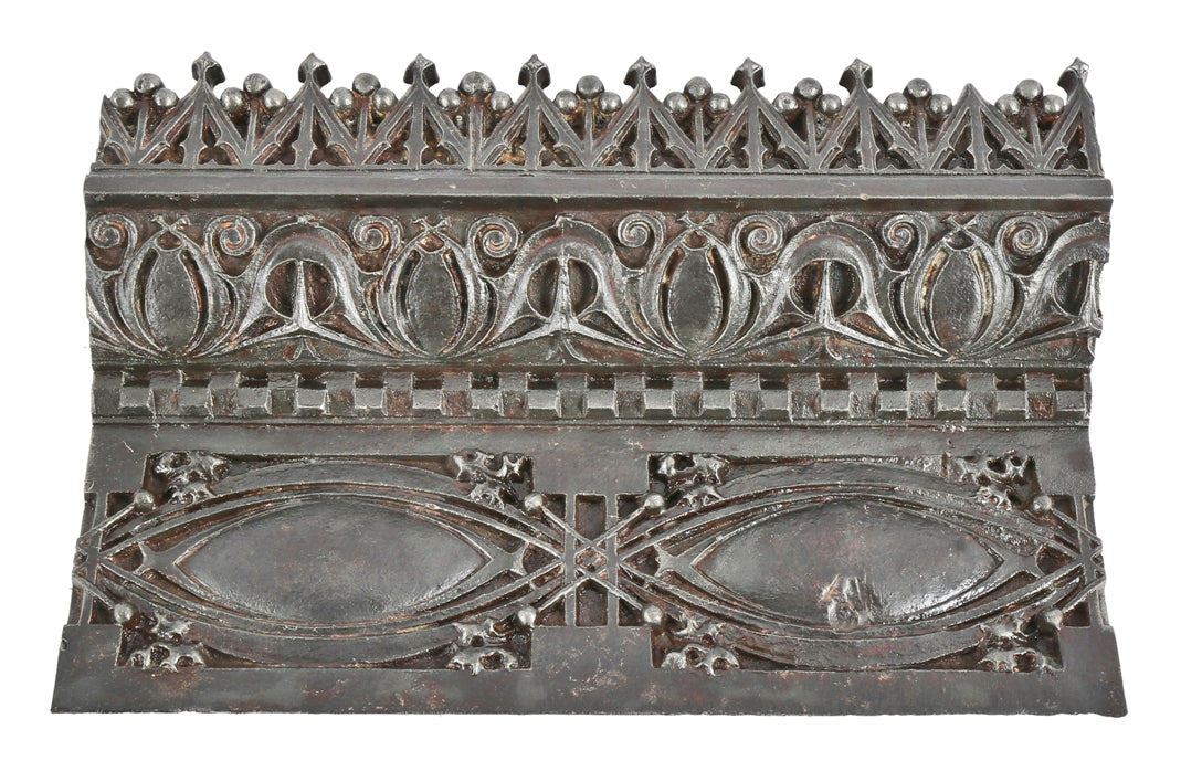historically important original ornamental cast iron louis h. sullivan-designed 19th century gage building exterior facade stringcourse section