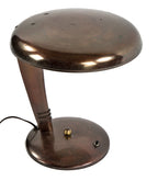 highly sought after c. 1940's original and intact american streamlined style model no. 60243 normandy bronze-plated reinecke designed table lamp