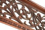 matching set of original well-maintained 1880's elaborately carved cherry wood interior parlor room grilles salvaged from a chicago mansion