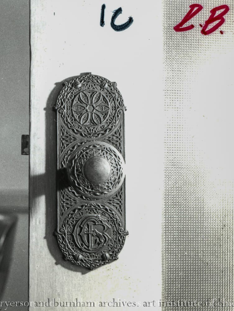 original 1893-94 yale and towne chicago stock exchange building office door hardware