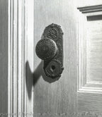 museum quality late 19th century chicago stock exchange building utility or privacy door hardware designed by louis h. sullivan