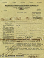 original 1922 spray-glazed louis h. sullivan-designed krause music store terra cotta storefront window surround assemblage