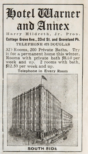 group of three original early 20th century softbound and stapled theater programs or bills for the garrick, mcvicker's, and illinois theater