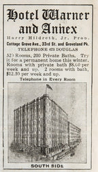 group of three original early 20th century softbound and stapled theater programs or bills for the garrick, mcvicker's, and illinois theater