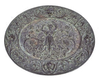 rare late 19th century ornamental patinated cast iron american radiator company figural corporate gift and/or presentation wall plaque with original bronze patina