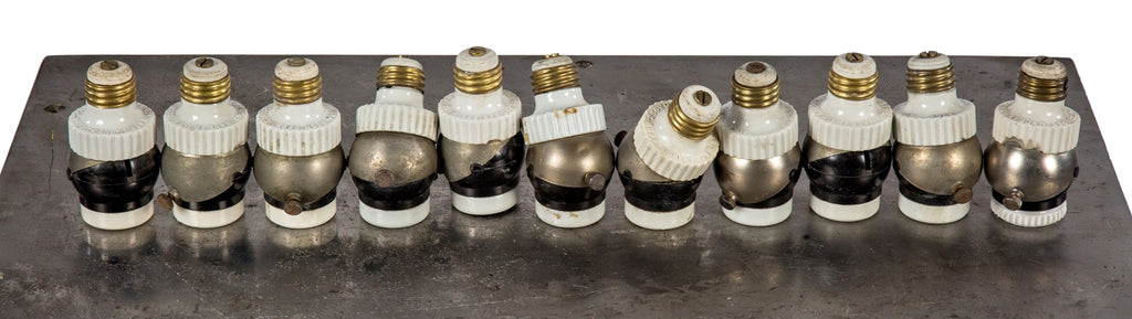 large lot of original and highly sought after adjustable early 20th century bryant socket extensions with nickel-plated brass ball joints and threaded screws