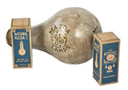late 1920's original and largely intact oversized mazda brand shopfront hand-painted paper mache incandescent light bulb display