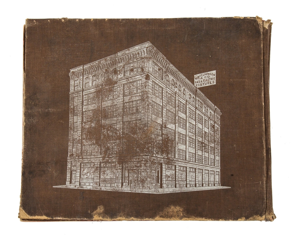 rare early 20th century oversized hardbound r. williamson & company profusely illustrated lighting fixture catalog number 17