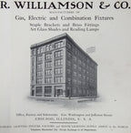 rare early 20th century oversized hardbound r. williamson & company profusely illustrated lighting fixture catalog number 17