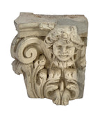 historically important largely intact documented museum-quality c. 1926 eichenbaum-designed granada theater facade white glazed terra cotta cherub head fragment with allover crazing