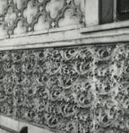 original 1892 frank lloyd wright-designed exterior painted staff panel salvaged from adler and sullivan's victoria hotel