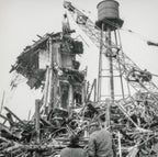 original richly ornamented frank lloyd wright-designed staff fragment salvaged from adler and sullivan's 1892-93 victoria hotel