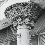 original richly ornamented frank lloyd wright-designed staff fragment salvaged from adler and sullivan's 1892-93 victoria hotel