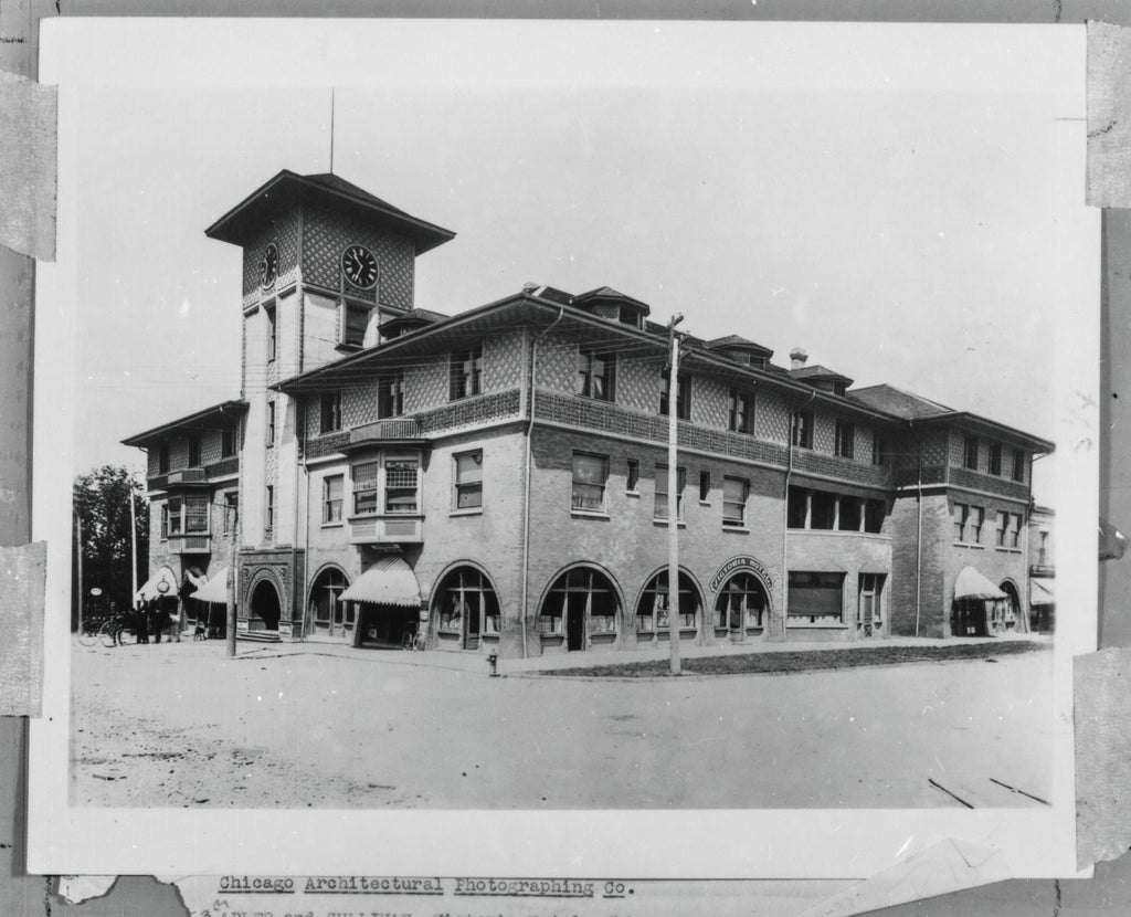 original 1892 frank lloyd wright-designed exterior painted staff panel salvaged from adler and sullivan's victoria hotel