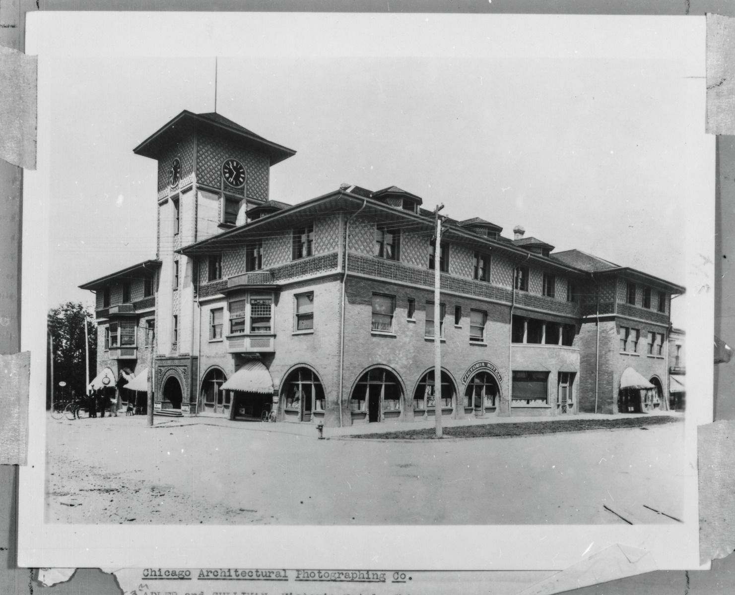 original 1892 frank lloyd wright-designed exterior painted staff panel salvaged from adler and sullivan's victoria hotel