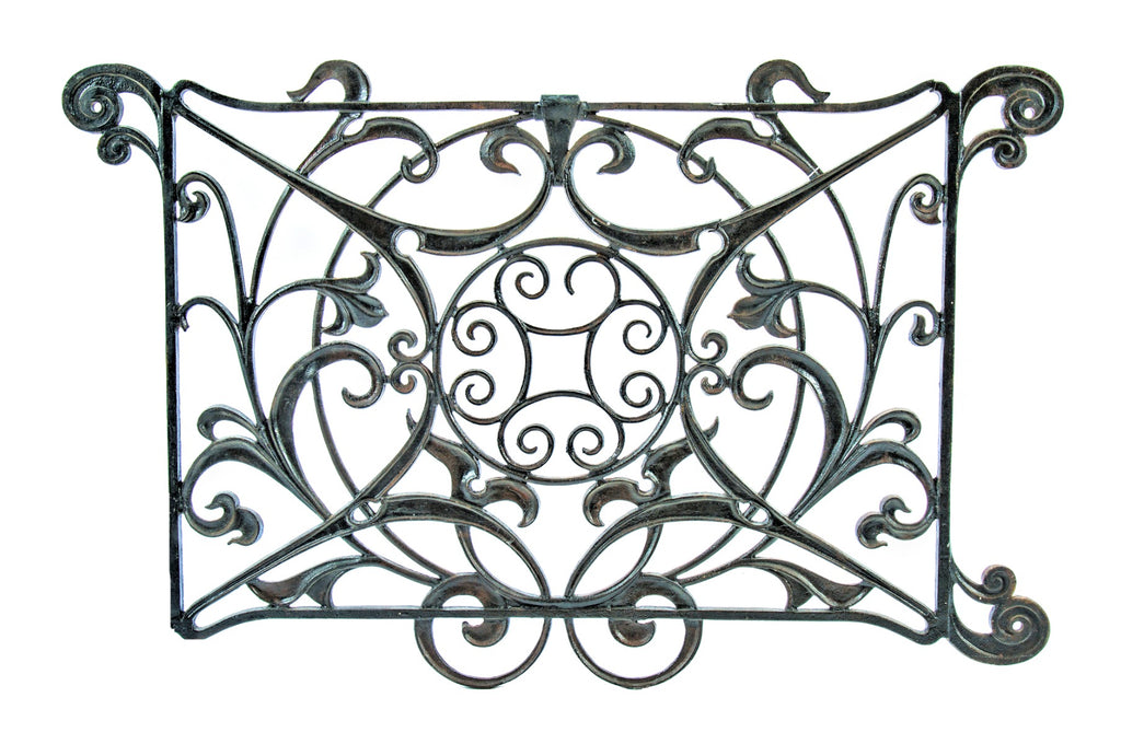 historically important ornamental cast iron 19th century metropolitan building interior stair baluster executed by crown iron works