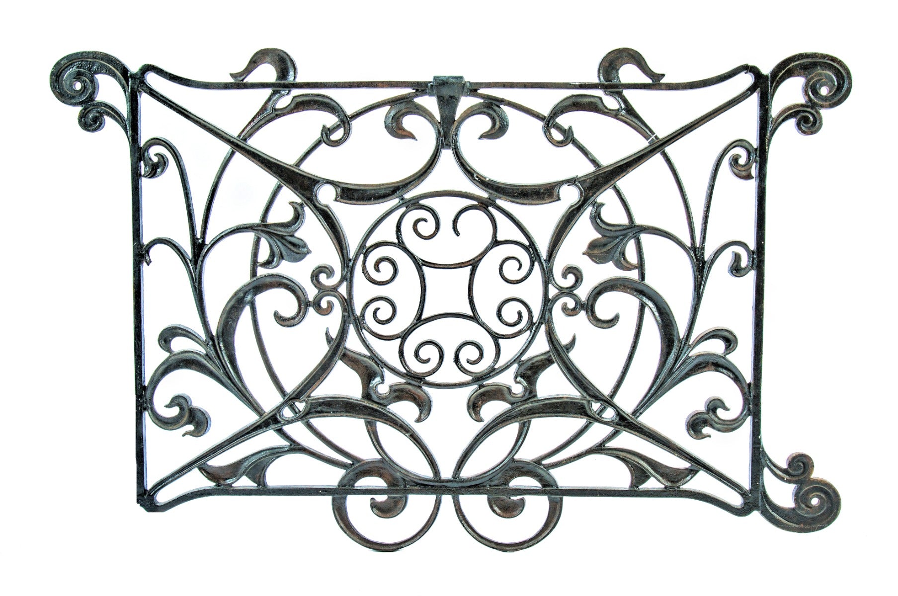historically important ornamental cast iron 19th century metropolitan building interior stair baluster executed by crown iron works