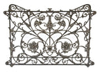 historically important c. 1891-92 original double-sided salvaged chicago ornamental cast iron mecca apartment building interior atrium balcony railing baluster panel