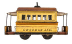 rare 19th century original hand-painted american folkart trolley or street car by o.r. jones
