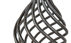 museum-quality all original late 19th century richardsonian romanesque style massive ornamental wrought iron residential or commercial building fireplace andirons
