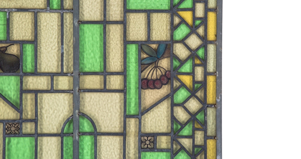 two oversized early 20th century museum quality howard van doren shaw residential stained glass windows accentuated with fire enameled glass emblematic panels