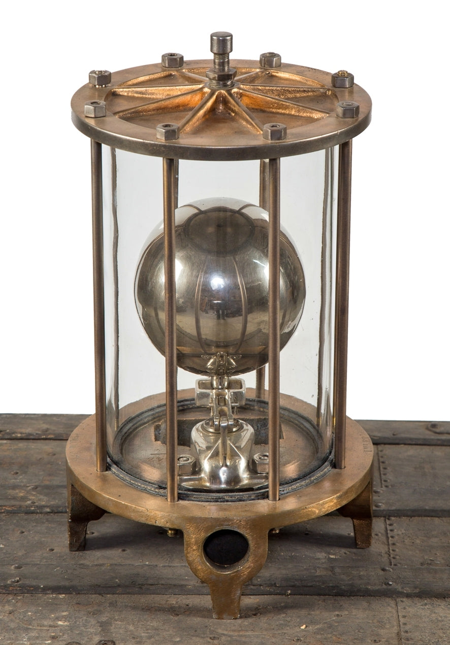 original and remarkably intact refinished rare early 20th century vintage industrial chicago "cat-a-ract" full-sized salesman sample steam trap