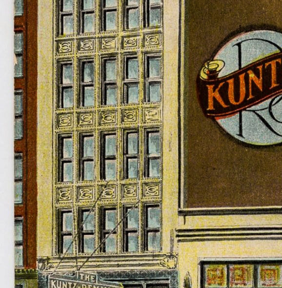 original historically important c. 1908 kuntz-remmler company building two-piece terra cotta sullivanesque glazed terra cotta spandrel designed by architect william j. brinkman