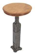 exceptionally rare late 19th century original ornamental cast iron elevator cab swivel stool with intact detachable solid mahogany wood seat