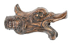 exceptional 19th or early 20th century stamped or pressed copper figural salvaged chicago friedley-voshardt gutter spout
