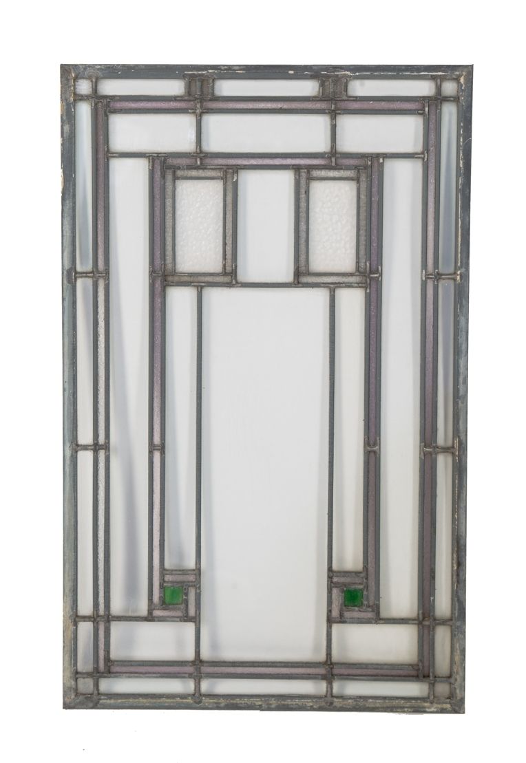 rare early 20th century historically important original louis sullivan-designed henry babson house leaded glass window