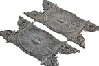 two original and intact late 19th century salvaged chicago william le baron jenney-designed leiter ii building interior staircase baluster panels with bower-barff finish