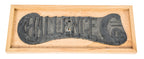 hard to find and highly sought after original oversized antique american salvaged chicago richman brothers building rooftop water tank base plaque with hand-stamped capacity and size