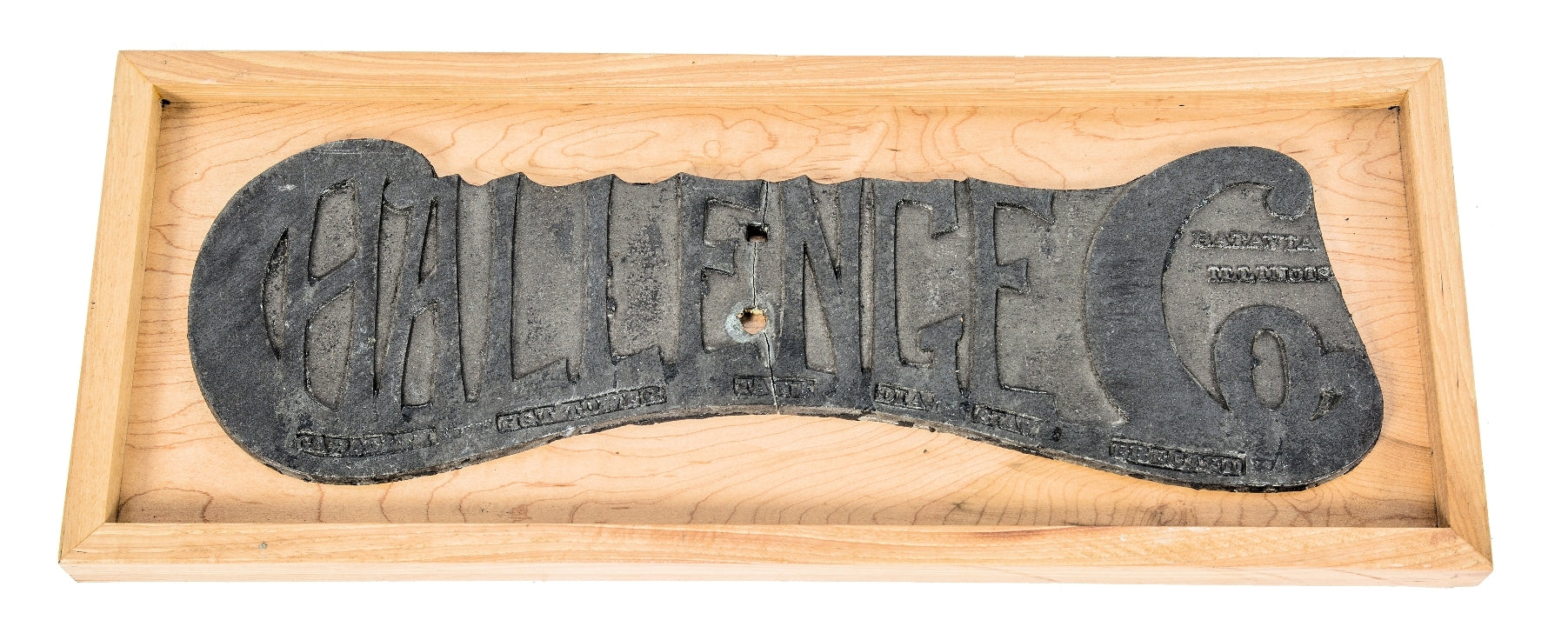 hard to find and highly sought after original oversized antique american salvaged chicago richman brothers building rooftop water tank base plaque with hand-stamped capacity and size