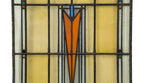 largely intact c. 1924 museum-quality george grant elmslie-designed old second national bank building art glass window with centrally located distinctive "v" design