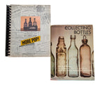 rare and out-of-print first edition hard and softbound early books on bottle collecting with profusely illustrated pages in black and white and color