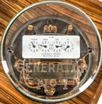 museum quality original and completely intact type d "generator 1" beveled and etched glass encased sangamo watthour meter from commercial building switchboard