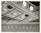 original museum-quality schiller building or garrick theater interior auditorium richly ornamented cast plaster balcony panel