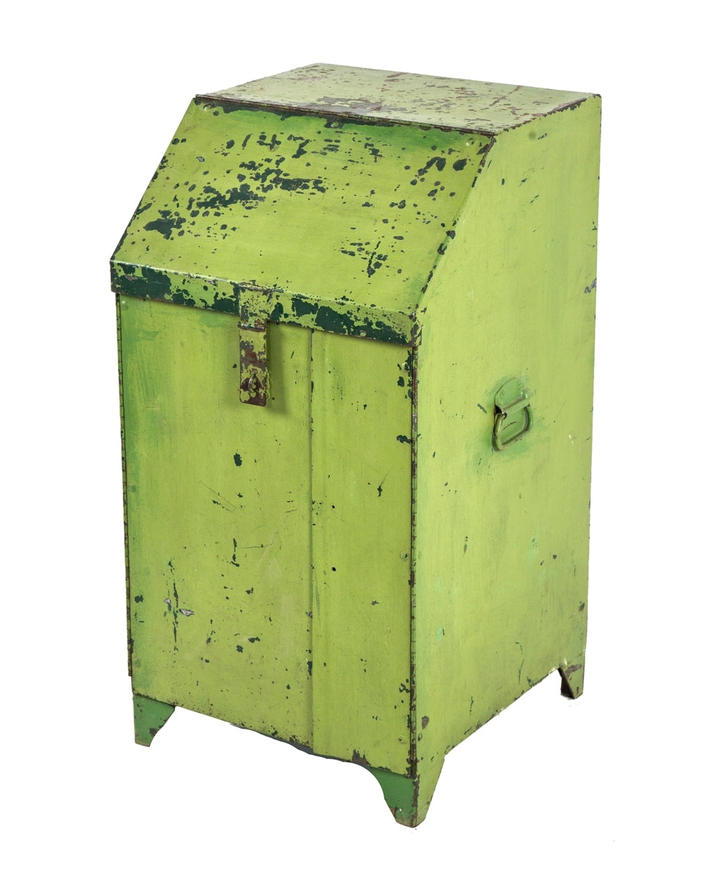 unique american depression-era custom-built salvaged chicago factory machine shop multi-drawer tool cabinet with welded joint lockable cabinet doors